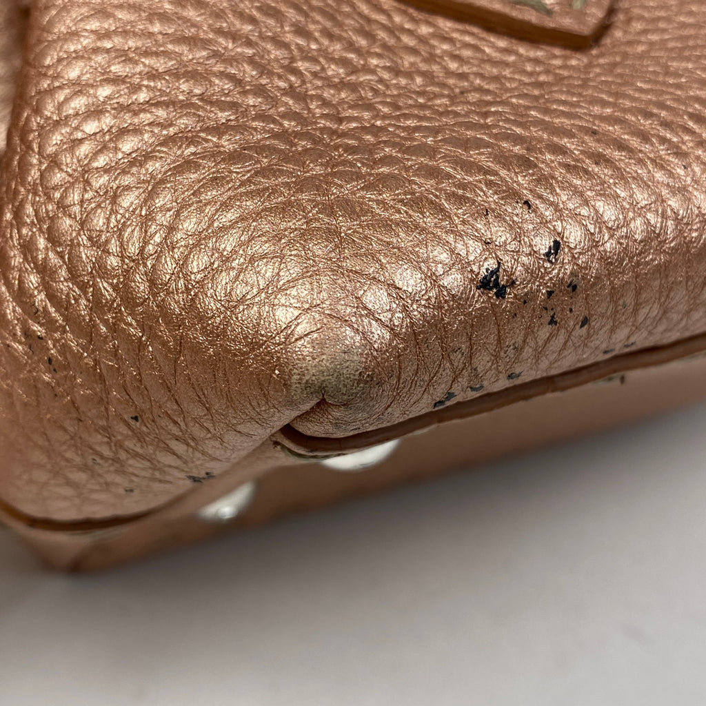 フェンディ セレリア ハンドバッグ ロゴ ハンドバッグ レザー メタリックピンク 8BN126 レディース 【中古】brbag