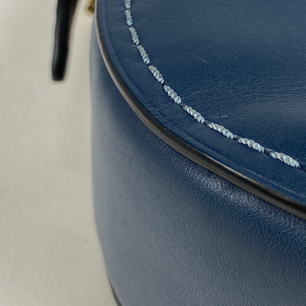 コーチ ロゴ ショルダーバッグ 斜め掛け ショルダーバッグ レザー ブルー 20115 レディース 【中古】brbag
