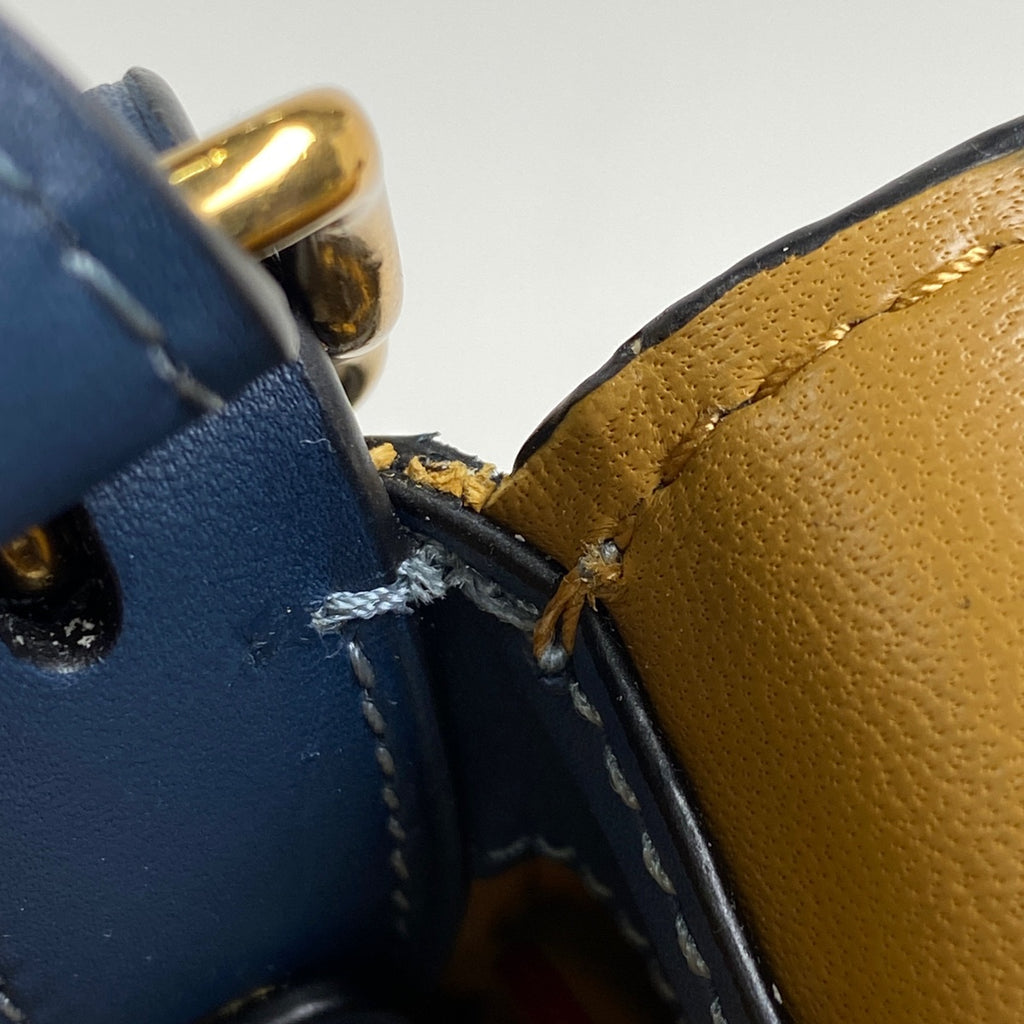 コーチ ロゴ ショルダーバッグ 斜め掛け ショルダーバッグ レザー ブルー 20115 レディース 【中古】brbag
