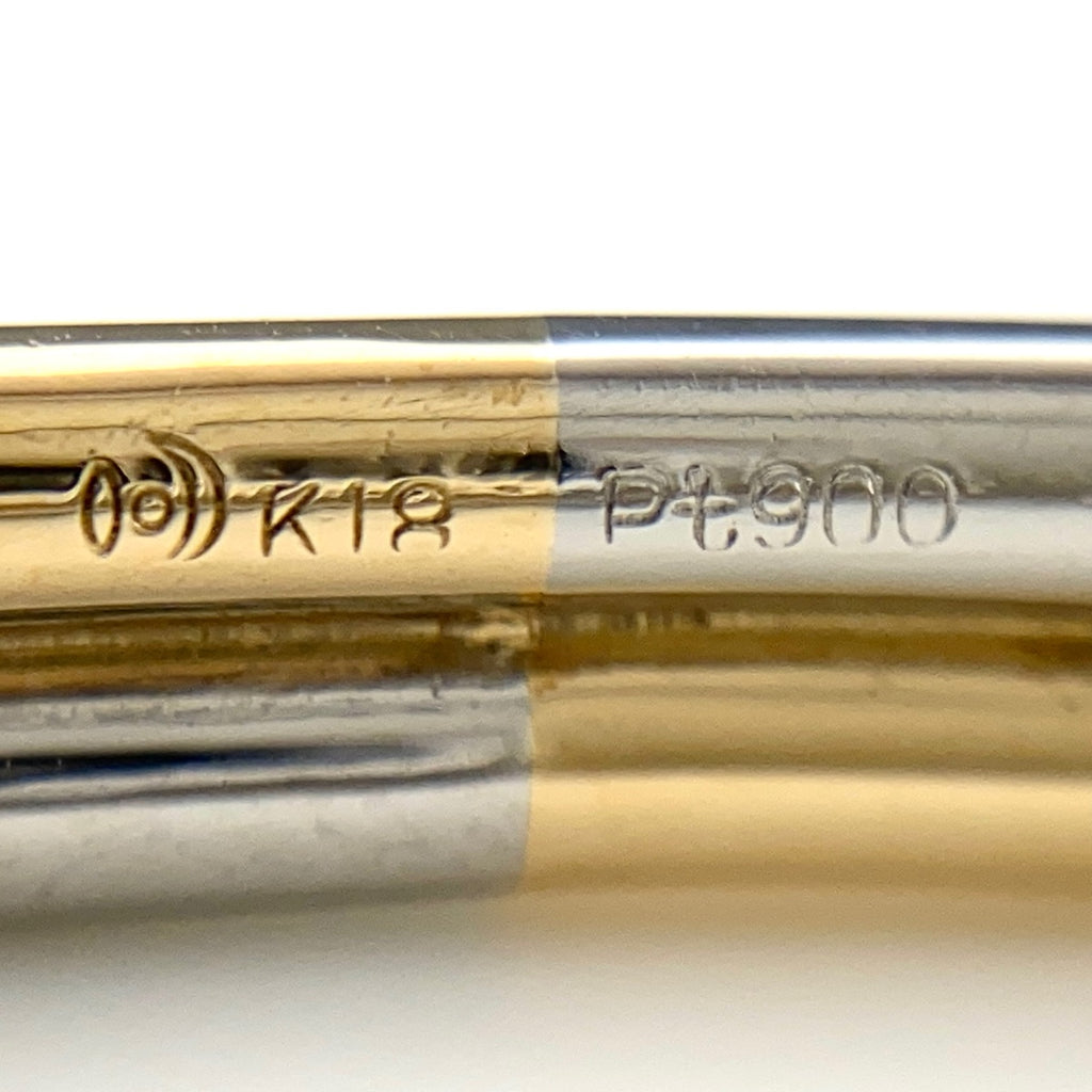 タサキ デザインブレスレット プラチナ YG イエローゴールド 腕輪 バングル ブレスレット Pt900 K18 レディース 【中古】brjwl