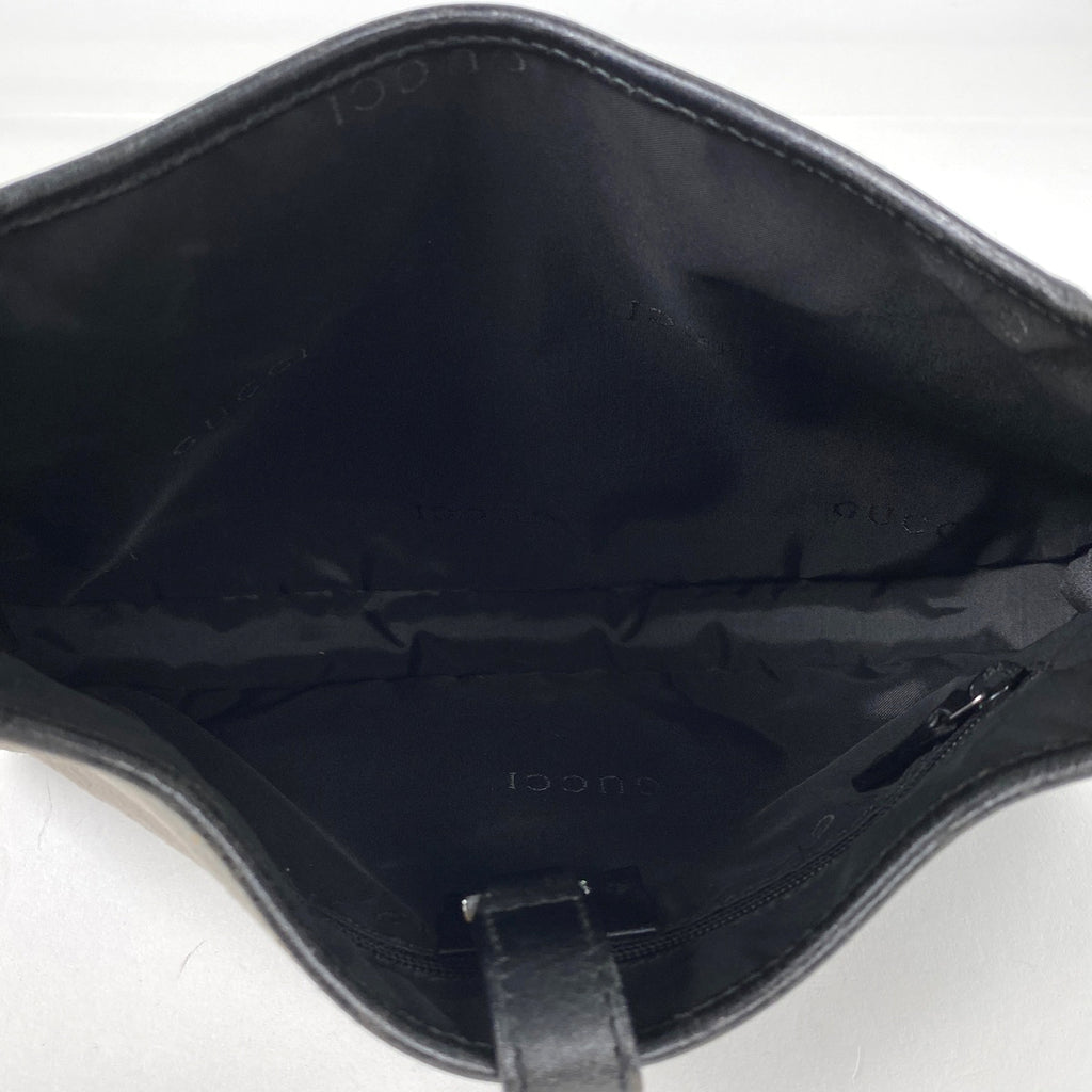 グッチ ジャッキーライン ショルダーバッグ ハンドバッグ ワンショルダー ショルダーバッグ スエード グレー ブラック 0013735 レディース 【中古】brbag