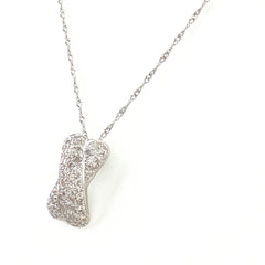 メレダイヤ デザインネックレス プラチナ ペンダント ネックレス Pt900 Pt850 ダイヤモンド レディース 【中古】nbjwl