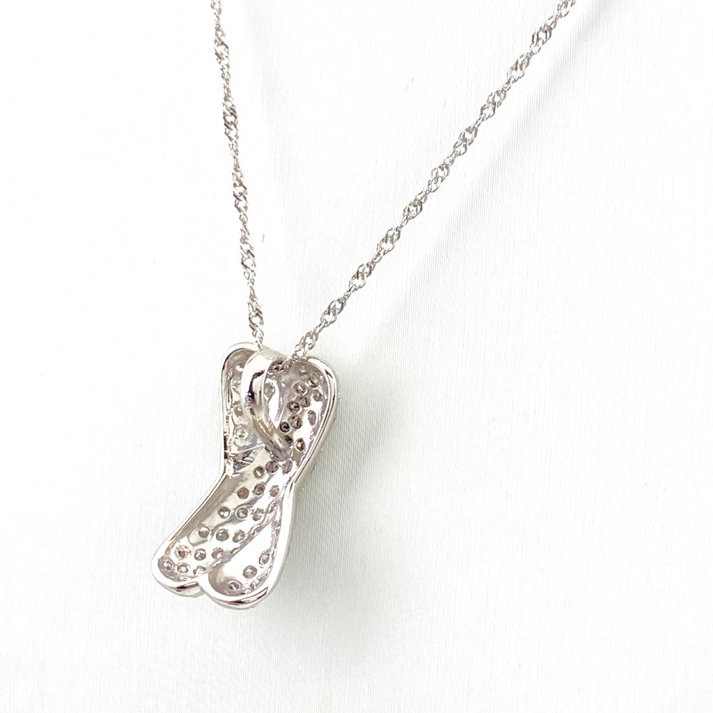 メレダイヤ デザインネックレス プラチナ ペンダント ネックレス Pt900 Pt850 ダイヤモンド レディース 【中古】nbjwl