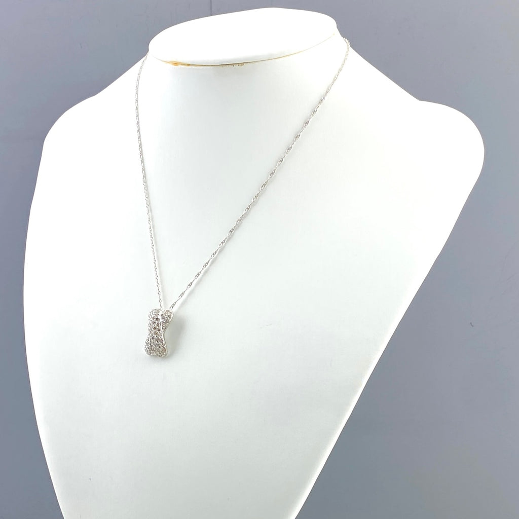 メレダイヤ デザインネックレス プラチナ ペンダント ネックレス Pt900 Pt850 ダイヤモンド レディース 【中古】nbjwl