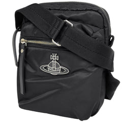 ヴィヴィアンウエストウッド ロゴ ショルダーバッグ 斜め掛け ショルダーバッグ ナイロン ブラック レディース 【中古】brbag