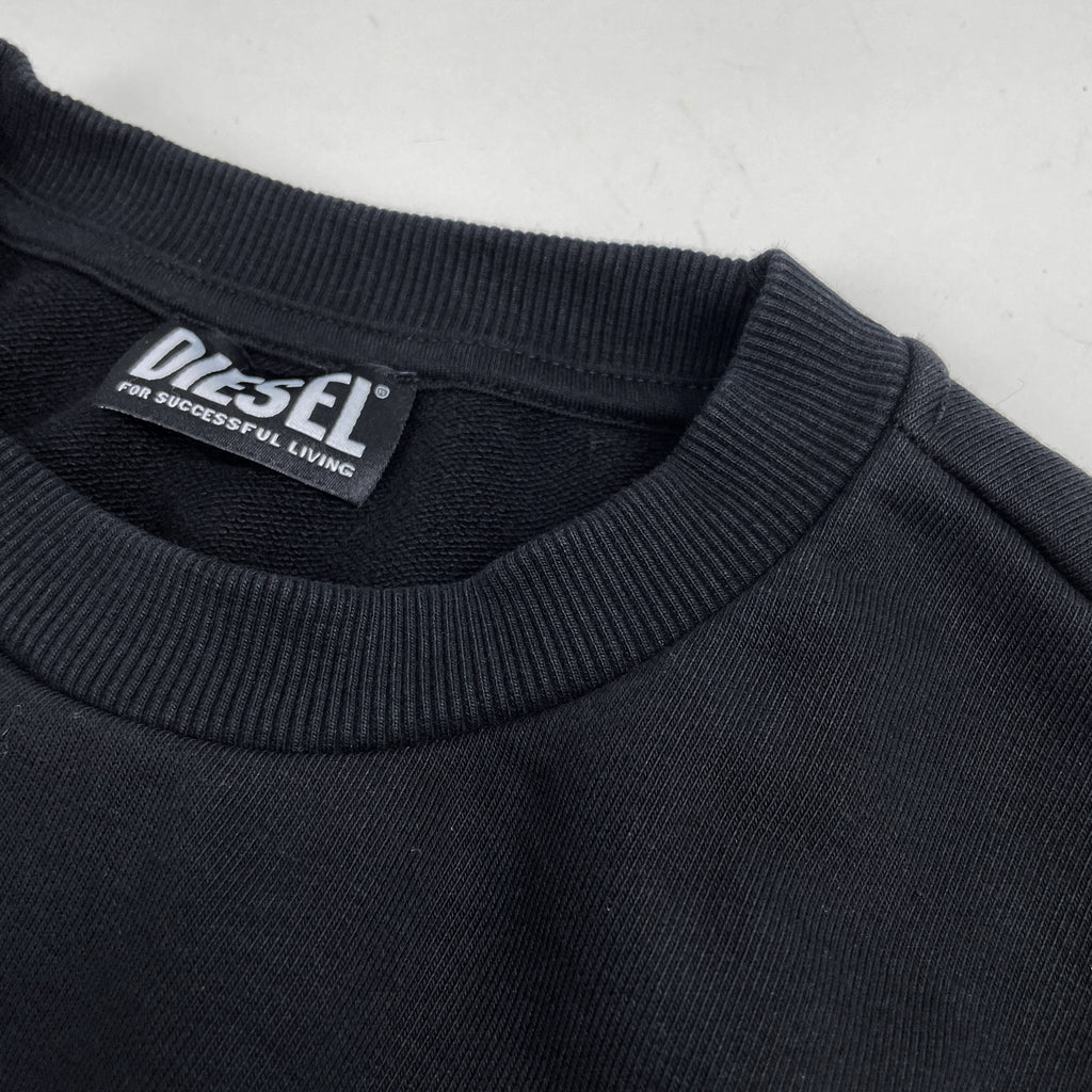 ディーゼル ロゴ トレーナー スウェット トップス スウェット 綿 ポリウレタン ブラック メンズ 【中古】brapp