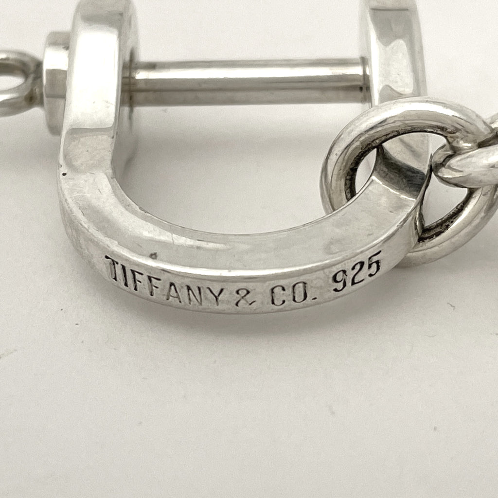 ティファニー ダブルシャックル キーリング キーホルダー シルバー925 シルバー レディース 【中古】brbag