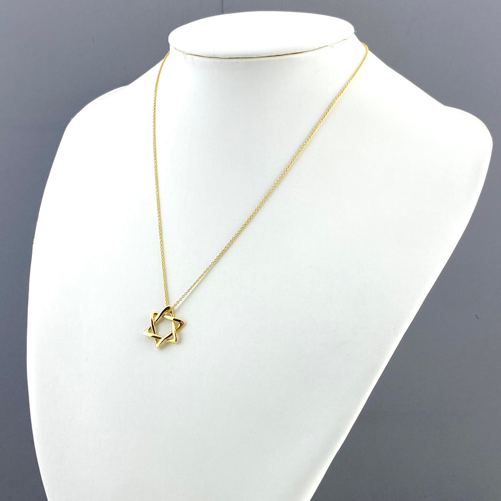 ティファニー スターオブダビデ ネックレス YG イエローゴールド ペンダント ネックレス 750 レディース 【中古】brjwl