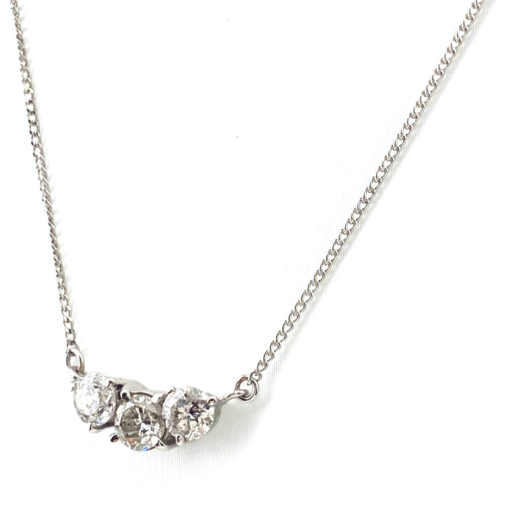 メレダイヤ デザインネックレス プラチナ ペンダント ネックレス Pt900 Pt850 ダイヤモンド レディース 【中古】nbjwl