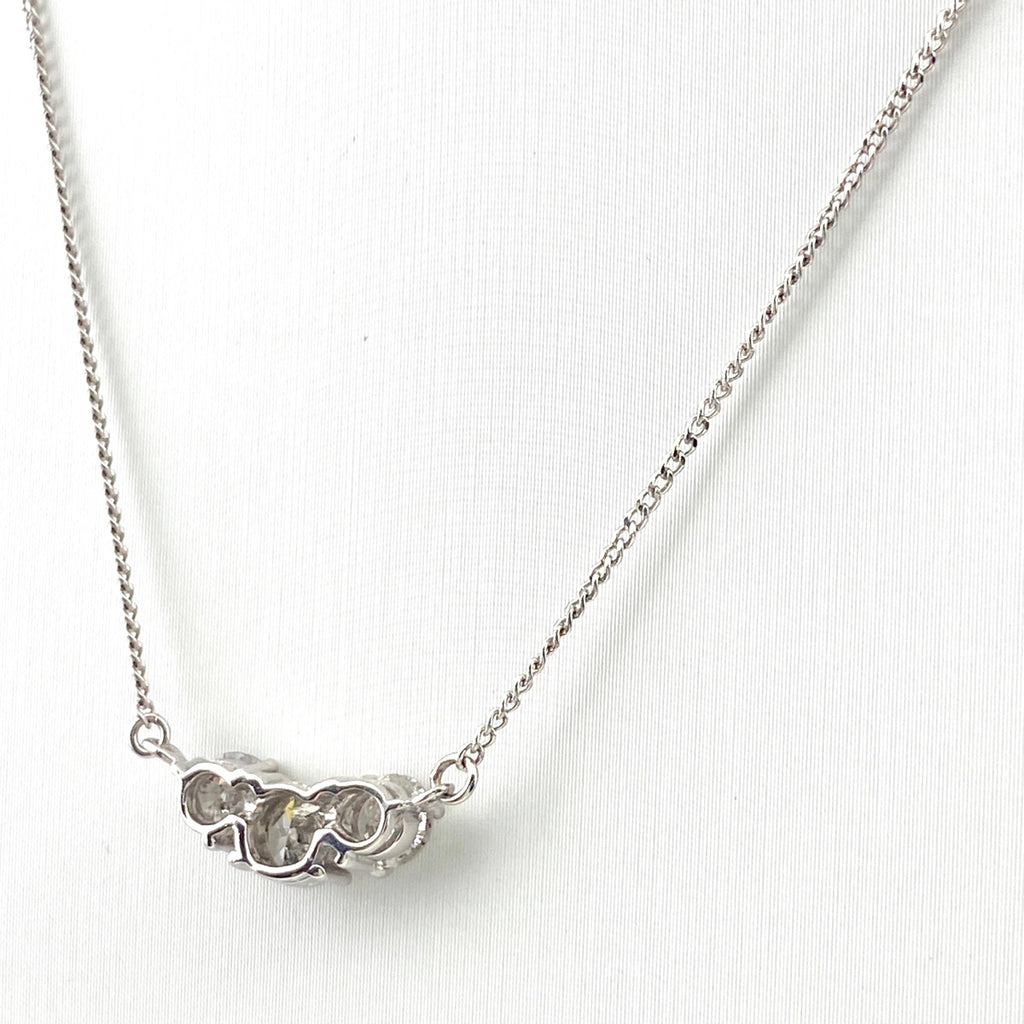 メレダイヤ デザインネックレス プラチナ ペンダント ネックレス Pt900 Pt850 ダイヤモンド レディース 【中古】nbjwl