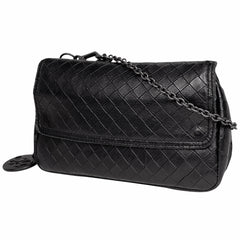 ボッテガヴェネタ イントレッチオ ミラージュ チェーン ショルダーバッグ 蝶柄 型押し ショルダーバッグ レザー ブラック レディース 【中古】brbag