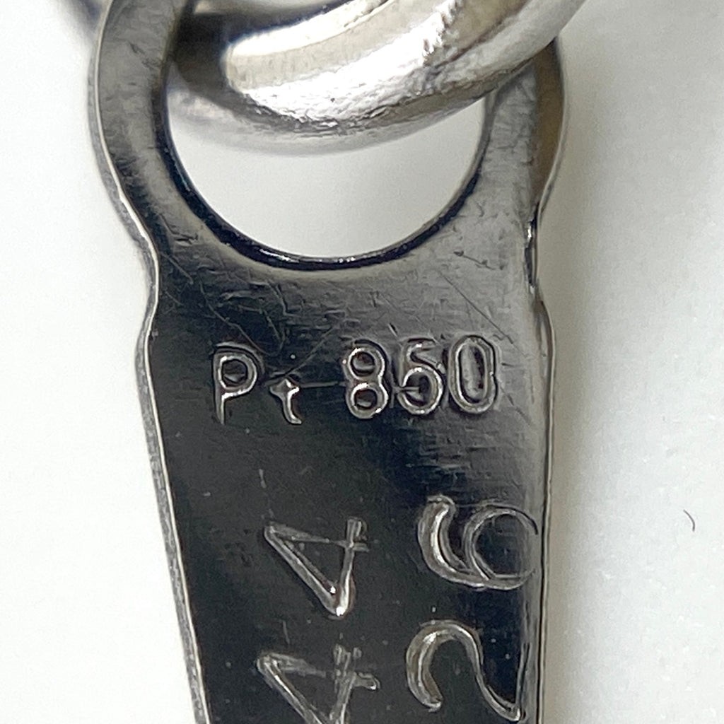 フラワーモチーフ デザインネックレス プラチナ ペンダント メレダイヤ 花 ネックレス Pt850 ダイヤモンド レディース 【中古】nbjwl