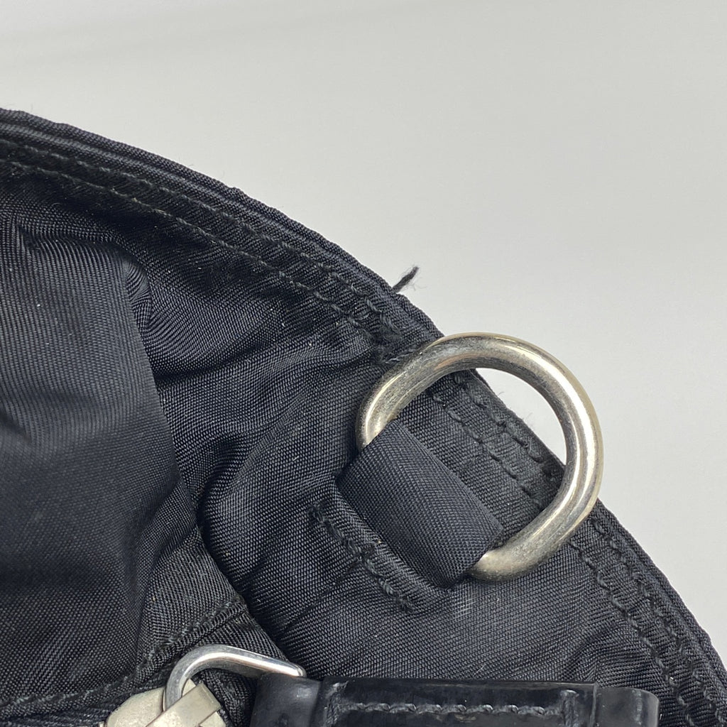 プラダ ロゴ トートバッグ 肩掛け ハンドバッグ トートバッグ ナイロン ネロ(ブラック) レディース 【中古】brbag
