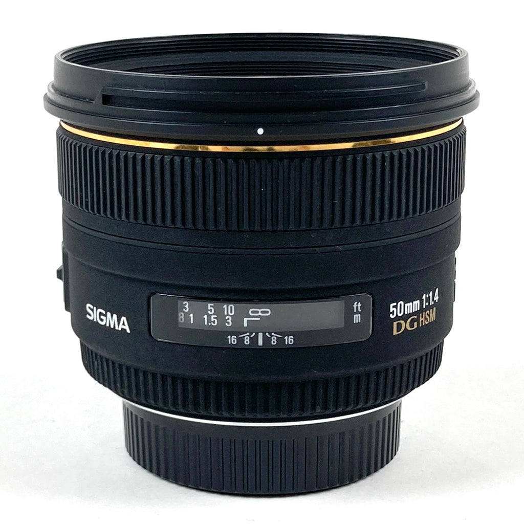 シグマ SIGMA 50mm F1.4 EX DG HSM (ニコンF用) 一眼カメラ用レンズ（オートフォーカス） 【中古】cambb