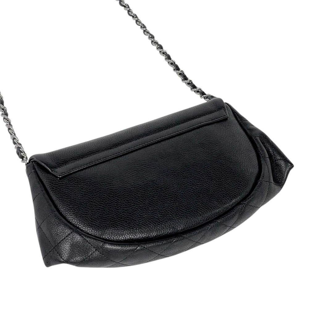 シャネル ココマーク チェーン ウォレット ショルダーバッグ ブラック レディース 【中古】brbag