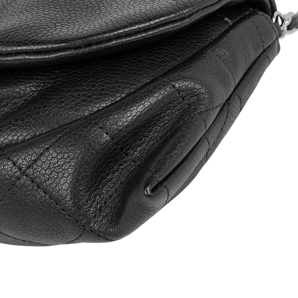 シャネル ココマーク チェーン ウォレット ショルダーバッグ ブラック レディース 【中古】brbag