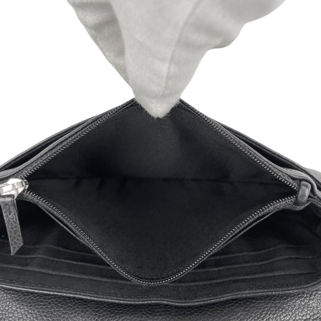 シャネル ココマーク チェーン ウォレット ショルダーバッグ ブラック レディース 【中古】brbag