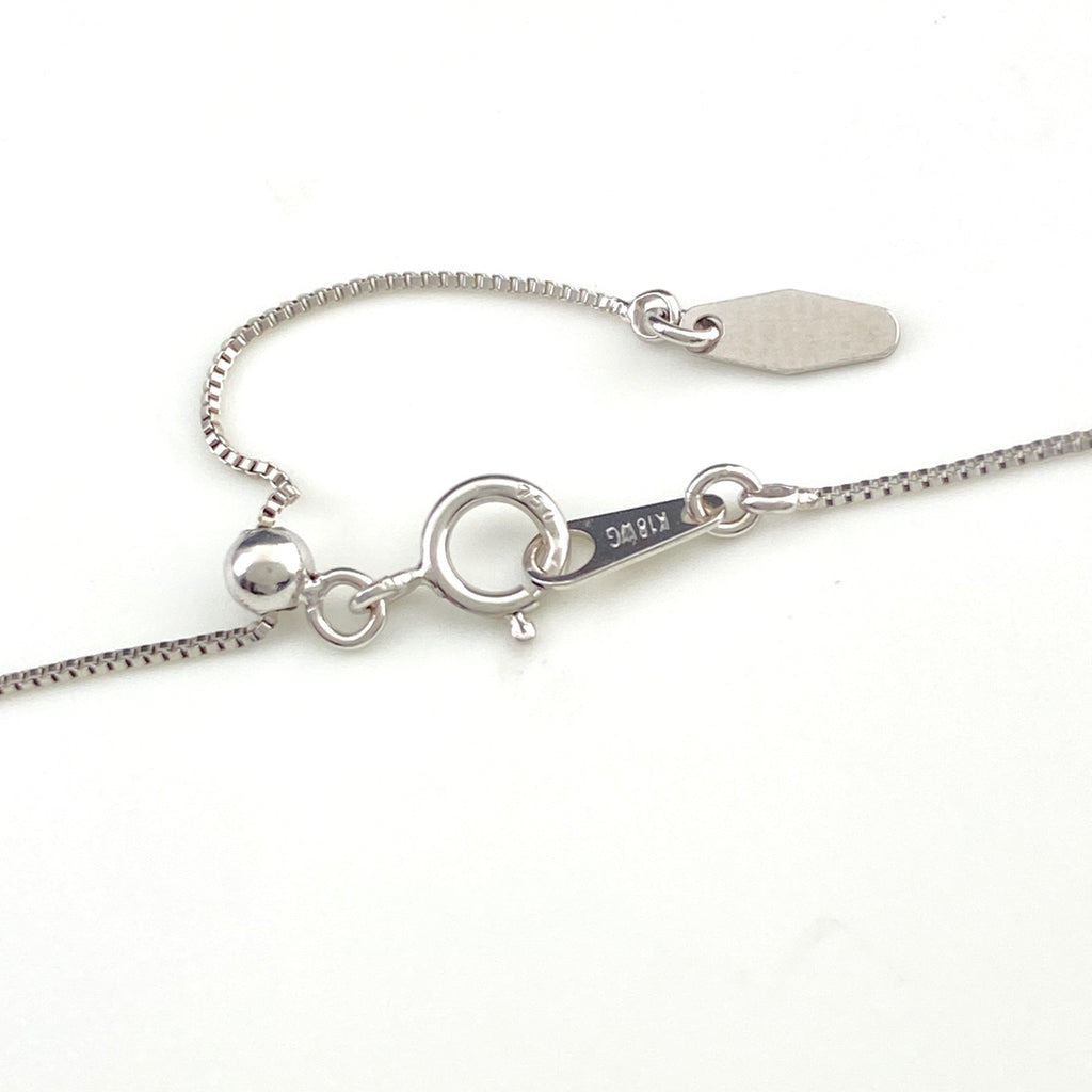 メレダイヤ デザインネックレス WG ホワイトゴールド ペンダント ネックレス K18 WG ダイヤモンド レディース 【中古】nbjwl