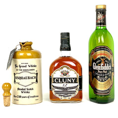 3本 CLUNY グレンフィディック ウシュクベ スコッチ 750ml ウイスキー セット 【古酒】