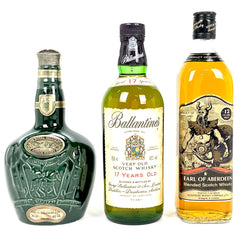 3本 シーバスブラザーズ バランタイン アール・オブ・アバディーン スコッチ 750ml ウイスキー セット 【古酒】