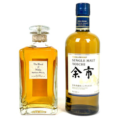 【東京都内限定お届け】 2本 ニッカ NIKKA ザ ブレンド オブ ニッカ 余市 シングルモルト 700ml ウイスキー セット 【古酒】