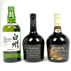 【東京都内限定お届け】 3本 サントリー SUNTORY スペシャルリザーブ 白州 ノンエイジ シングルモルト 700ml 【古酒】liqbb