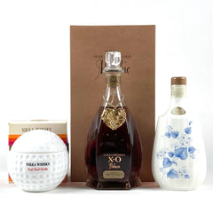 【最終値引き】 【東京都内限定お届け】 3本 ニッカ NIKKA XO ゴルフボール RAISIN XO 600ml ブランデー セット 【古酒】 liqbb