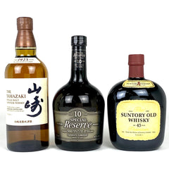 【東京都内限定お届け】 3本 サントリー SUNTORY 山崎 シングルモルト ジャパニーズ リミテッド スペシャルリザーブ 10年 オールド プレミアム 700ml ウイスキー セット 【古酒】 liqbb