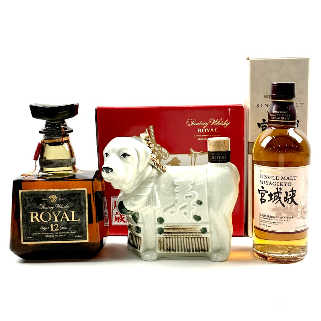 【東京都内限定お届け】 3本 サントリー ニッカ 600ml ウイスキー セット 【古酒】liqbb