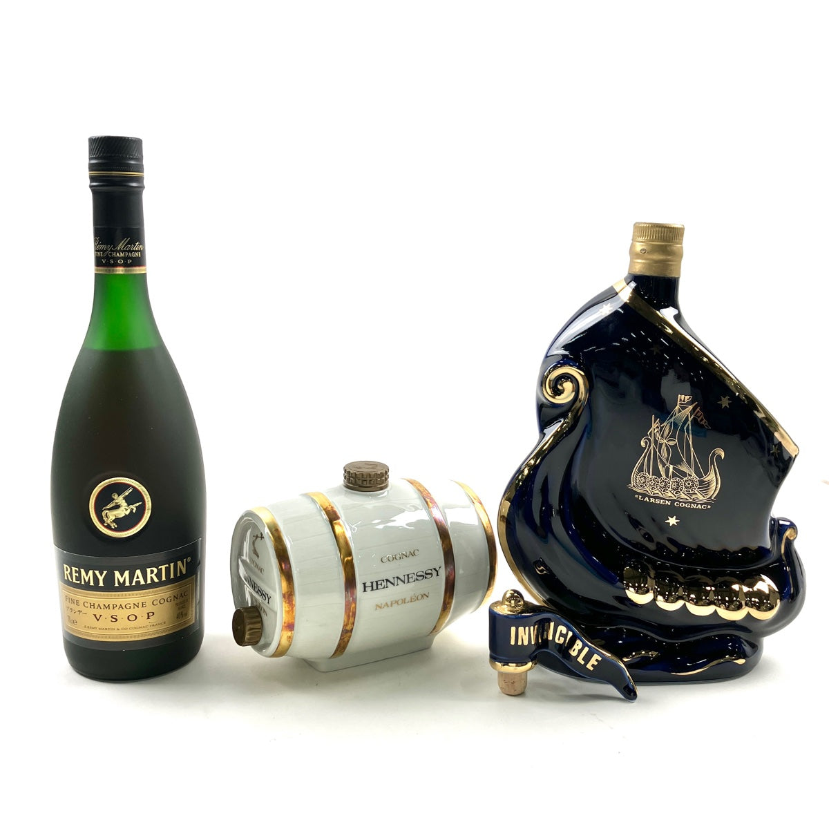ブランデー　まとめ売り　４本 ヘネシー エクストラ グリーンボトル ブランデー 酒 中古