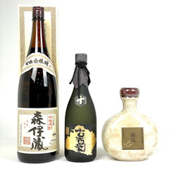 【東京都内限定お届け】 3本 霧島酒造 瑞穂酒造 森伊蔵 720ml 焼酎セット 【古酒】liqbb