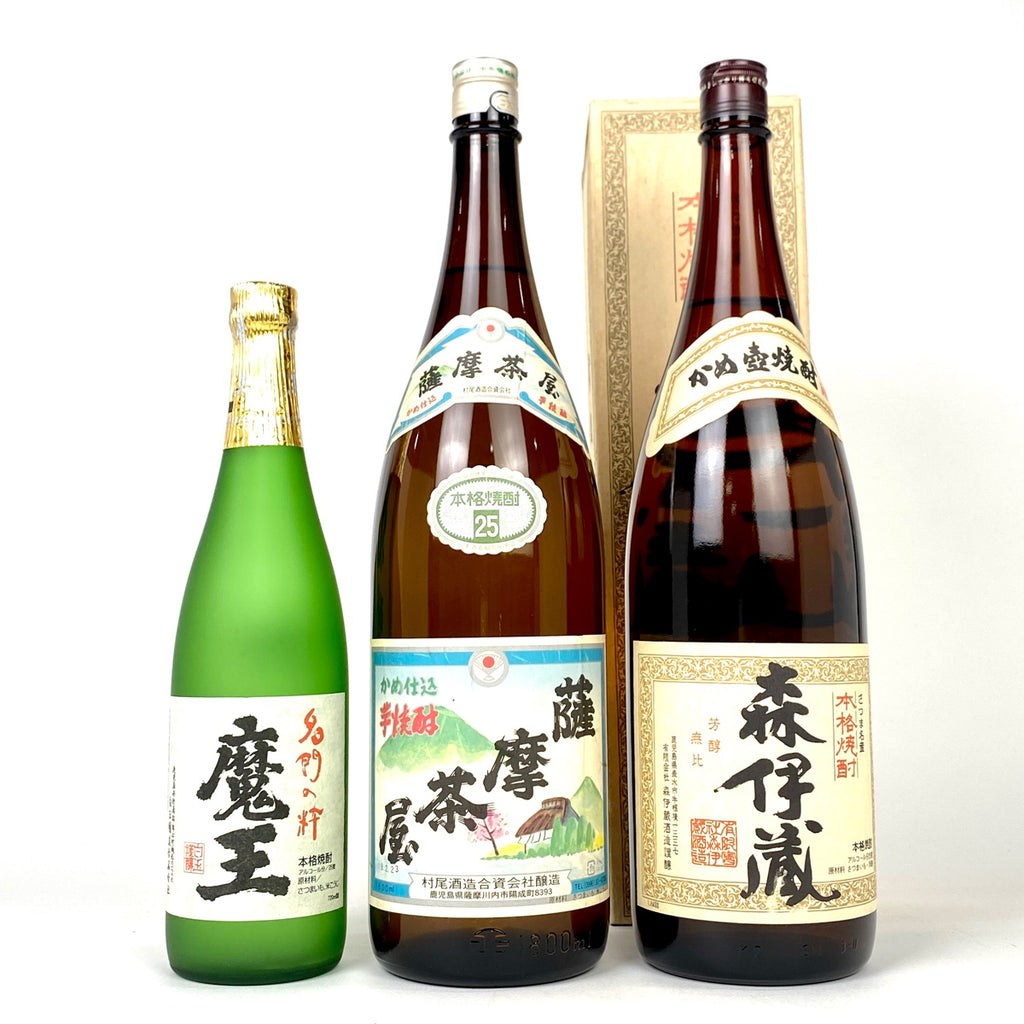 【東京都内限定お届け】 3本 白玉醸造 村尾酒造 森伊蔵 1800ml 焼酎セット 【古酒】liqbb
