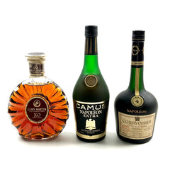 3本 クルボアジェ カミュ レミーマルタン コニャック 700ml ブランデー セット 【古酒】liqbb