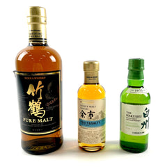 【東京都内限定お届け】 3本 ニッカ サントリー 180ml ウイスキー セット 【古酒】 liqbb