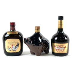 【東京都内限定お届け】 3本 サントリー SUNTORY オールド 干支ラベル 酉 ローヤル 干支ボトル 亥 1995年 陶器 スペシャルリザーブ 干支ラベル午 750ml ウイスキー セット 【古酒】 liqbb