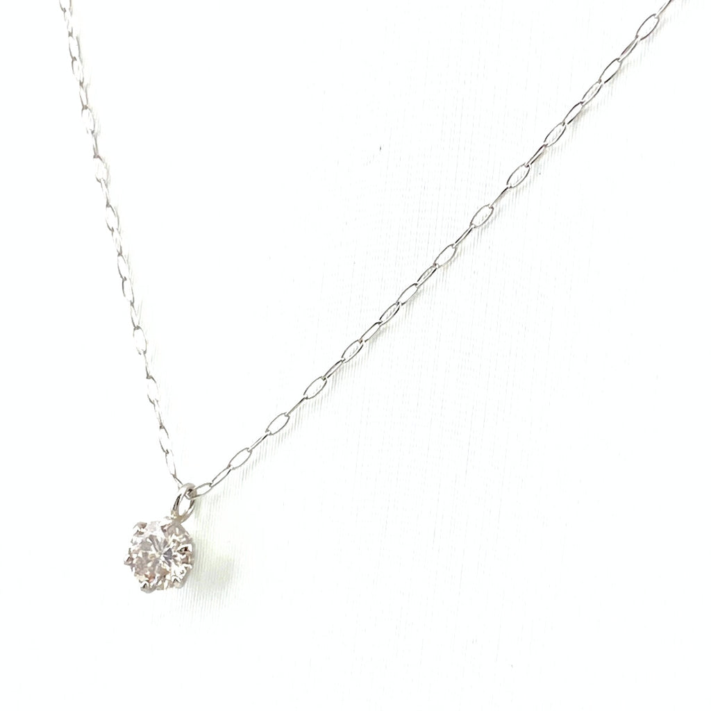 ダイヤモンド デザインネックレス プラチナ ペンダント ネックレス Pt900 Pt850 ダイヤモンド レディース 【中古】nbjwl