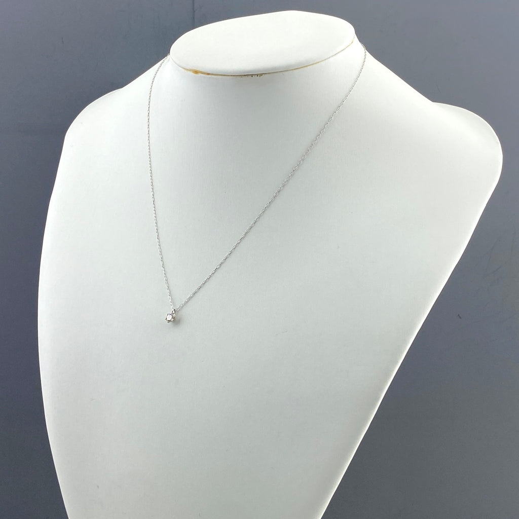 ダイヤモンド デザインネックレス プラチナ ペンダント ネックレス Pt900 Pt850 ダイヤモンド レディース 【中古】nbjwl