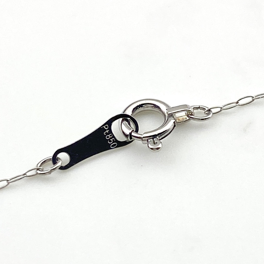 ダイヤモンド デザインネックレス プラチナ ペンダント ネックレス Pt900 Pt850 ダイヤモンド レディース 【中古】nbjwl