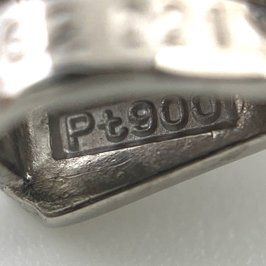 ピンクサファイア デザインネックレス プラチナ ペンダント メレダイヤ ダイヤモンド ネックレス Pt900 Pt850 ピンクサファイア レディース 【中古】nbjwl