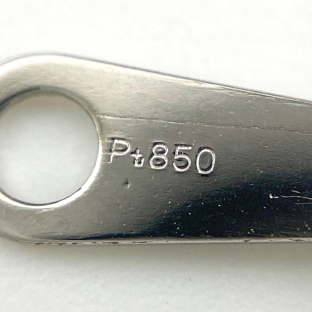 ピンクサファイア デザインネックレス プラチナ ペンダント メレダイヤ ダイヤモンド ネックレス Pt900 Pt850 ピンクサファイア レディース 【中古】nbjwl