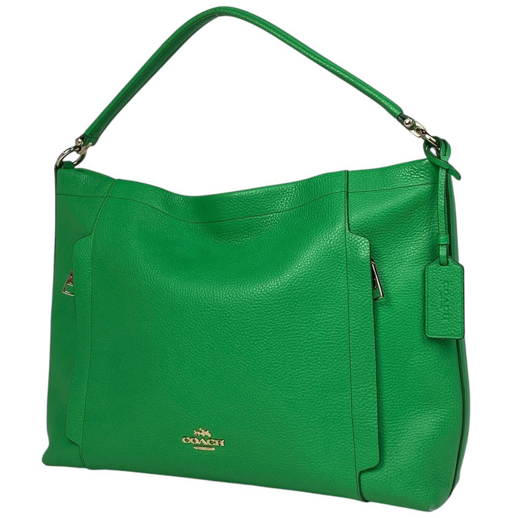 コーチ スカウト ホーボー ハンドバッグ 2WAY ショルダーバッグ ハンドバッグ レザー グリーン 34312 レディース 【中古】 brbag
