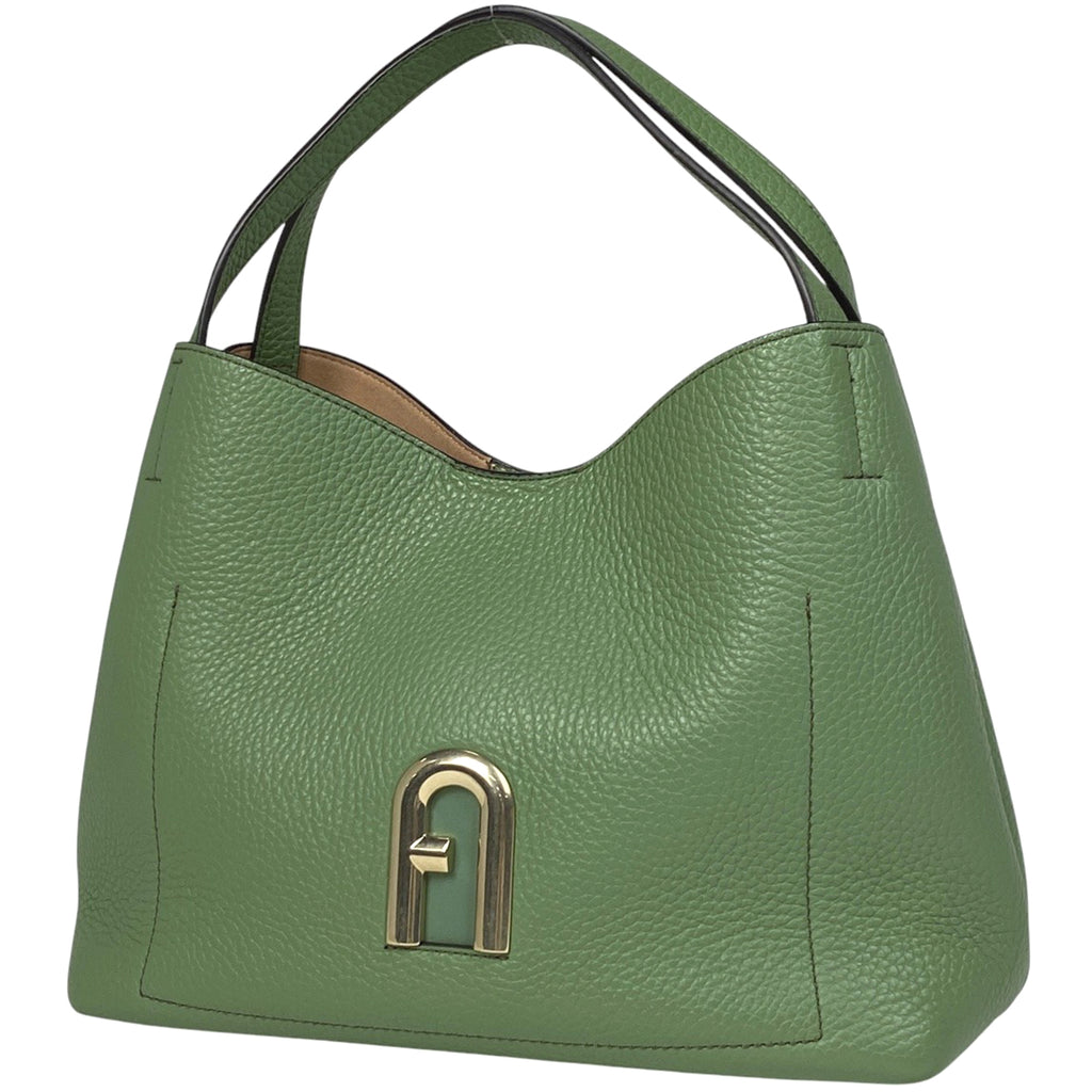 フルラ ロゴ ハンドバッグ 2WAY ショルダーバッグ ハンドバッグ レザー グリーン レディース 【中古】 brbag