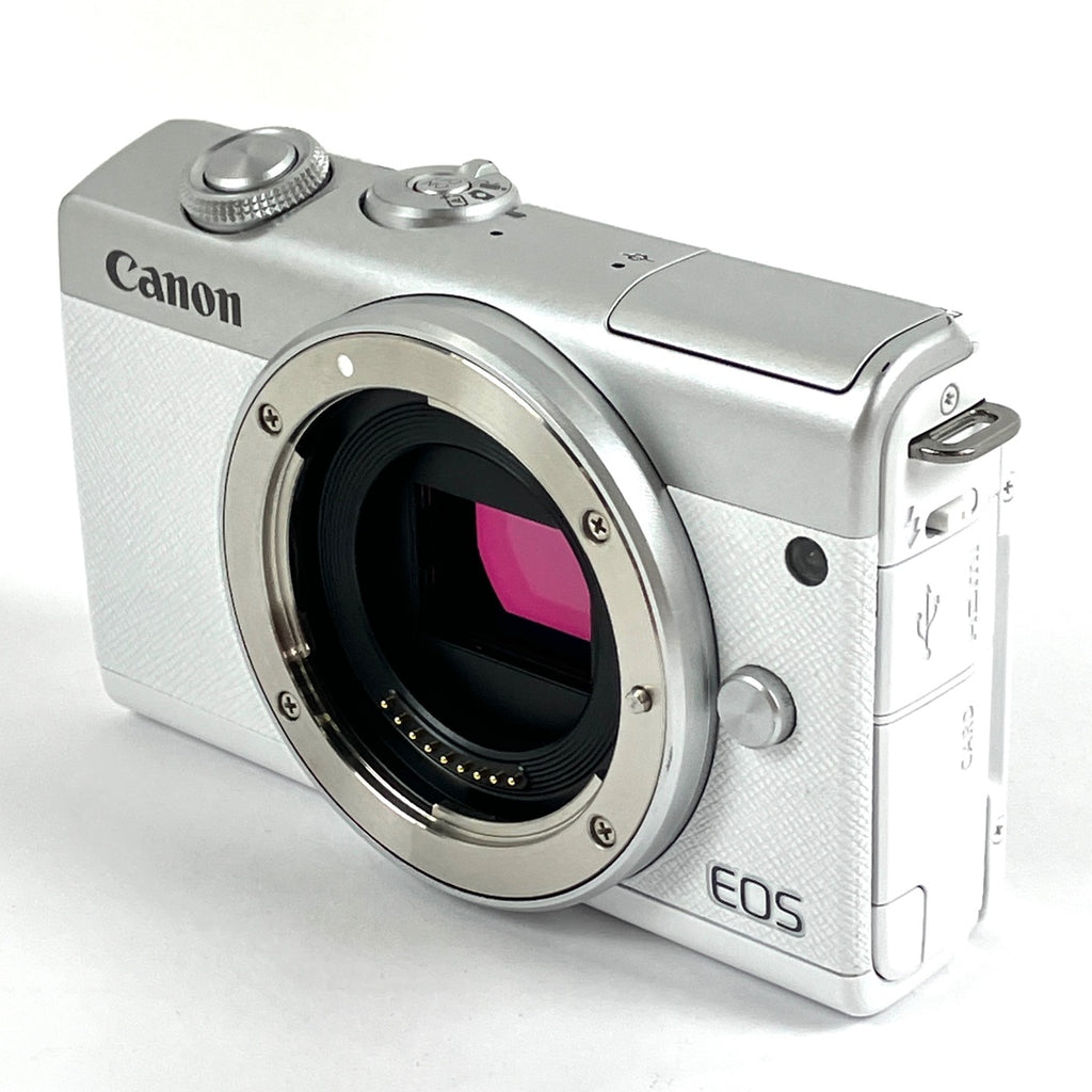 キヤノン Canon EOS M200 ダブルズームキット ホワイト デジタル ミラーレス 一眼カメラ 【中古】cambb