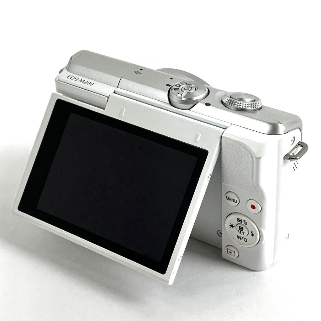 キヤノン Canon EOS M200 ダブルズームキット ホワイト デジタル ミラーレス 一眼カメラ 【中古】cambb
