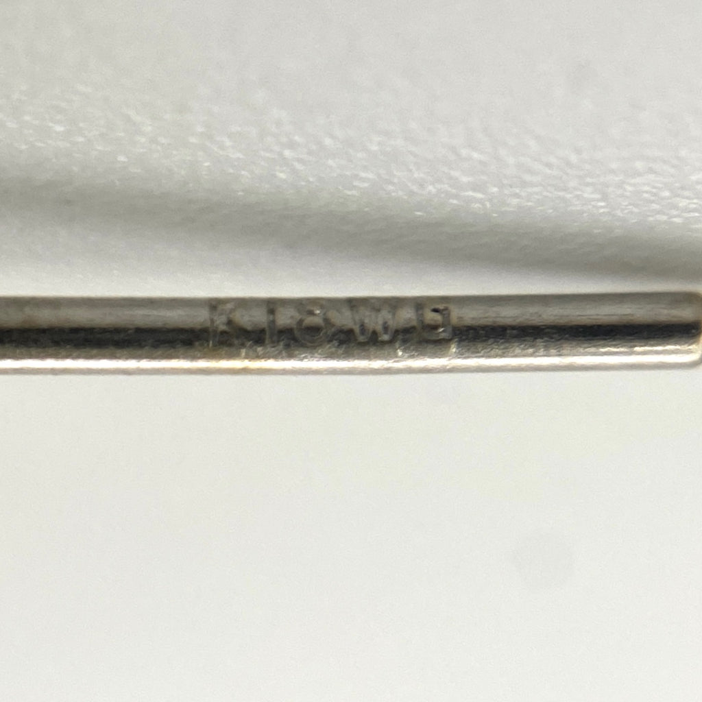 PT900 K18 WG フラワー トリートメントダイヤ ピアス プラチナ 0.25CT レディース 中古 nbjwl