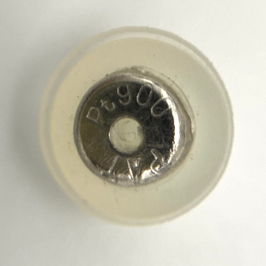 PT900 K18 WG フラワー トリートメントダイヤ ピアス プラチナ 0.25CT レディース 中古 nbjwl