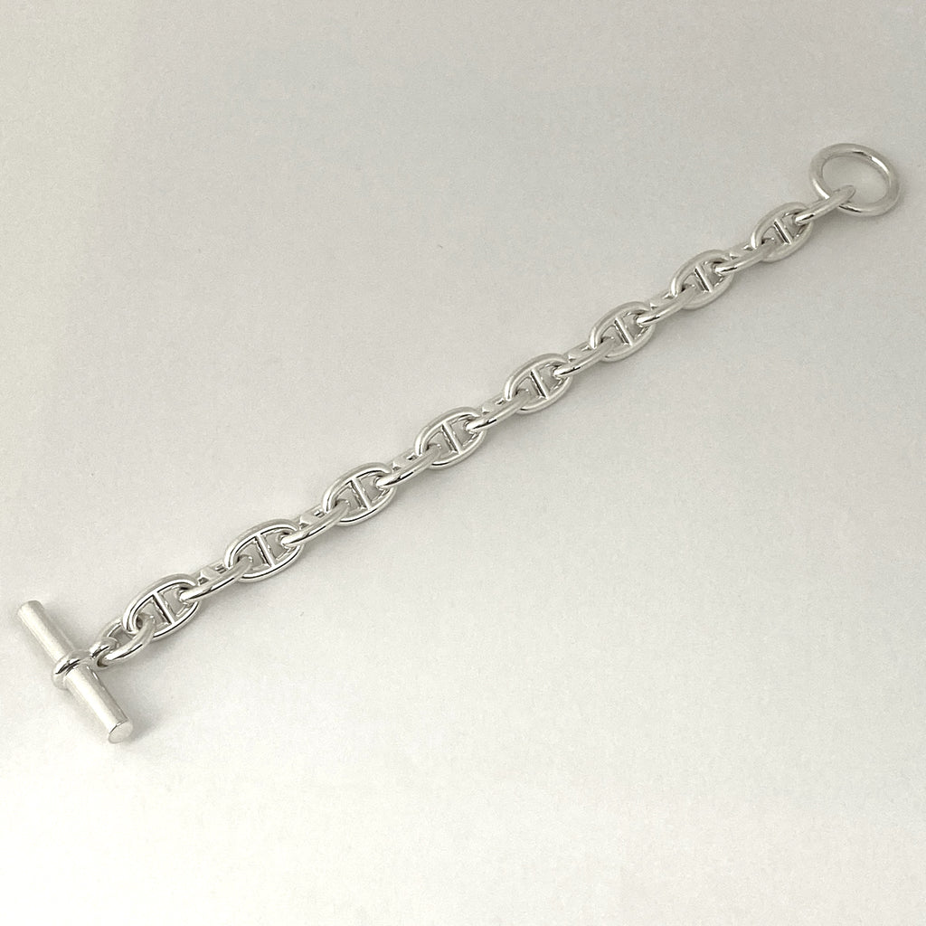 エルメス シェーヌダンクル PM 16コマ ブレスレット シルバー925 シルバー レディース 【中古】bracc
