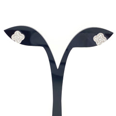 ヴァンクリーフ&アーペル スィートアルハンブラ ピアス WG ホワイトゴールド メレダイヤ ピアス 750 ダイヤモンド レディース 【中古】brjwl