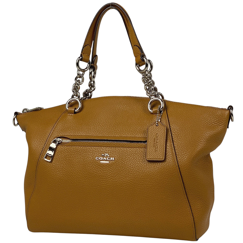 コーチ ロゴ ハンドバッグ 2WAY ショルダーバッグ ハンドバッグ レザー ブラウン 59501 レディース 【中古】 brbag
