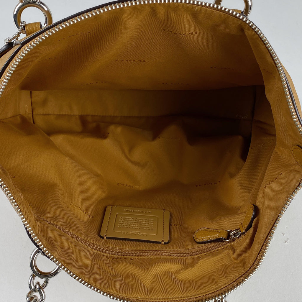 コーチ ロゴ ハンドバッグ 2WAY ショルダーバッグ ハンドバッグ レザー ブラウン 59501 レディース 【中古】 brbag